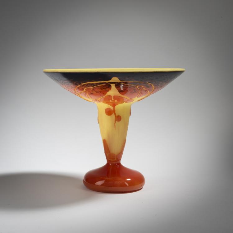 Bild 1 zu Objekt, Fu&szlig;schale 'B&eacute;gonias', 1922-25, Schneider, Epinay-sur-Seine, 153B 297