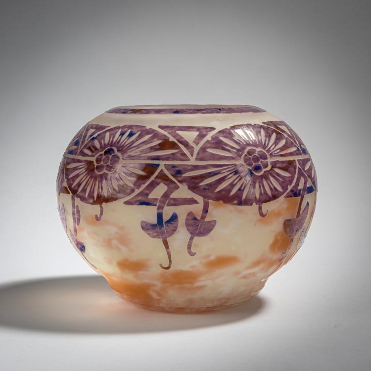 Hauptbild zu Objekt, Vase 'Ancolies', 1927-28, Schneider, Epinay-sur-Seine, 153B 318