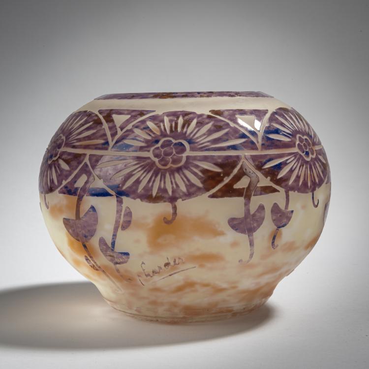 Bild 1 zu Objekt, Vase 'Ancolies', 1927-28, Schneider, Epinay-sur-Seine, 153B 318
