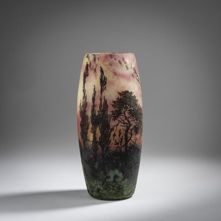 Bild 2 zu Objekt, Vase 'Paysage cr&eacute;puscule', um 1905, Daum Fr&egrave;res, Nancy, 153B 122