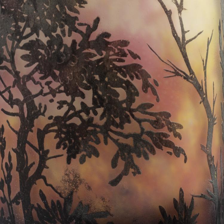 Bild 4 zu Objekt, Vase 'Paysage cr&eacute;puscule', um 1905, Daum Fr&egrave;res, Nancy, 153B 122