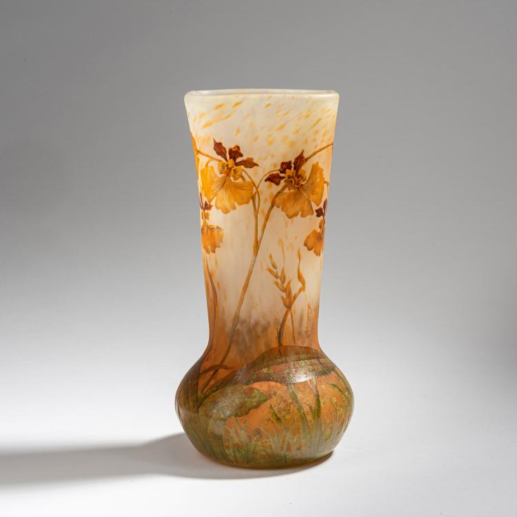 Hauptbild zu Objekt, Vase 'Orchid&eacute;es', 1905-10, Daum Fr&egrave;res, Nancy, 153B 117