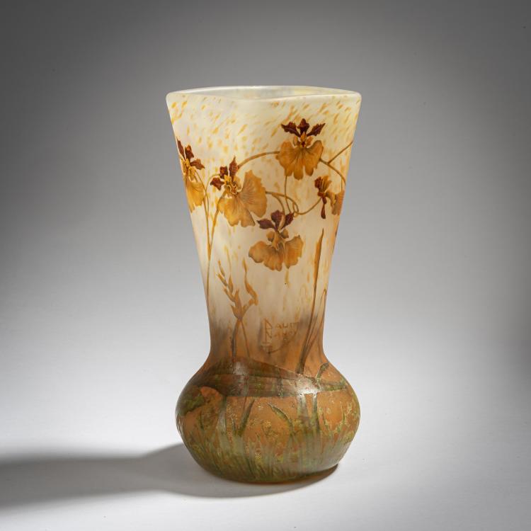 Bild 1 zu Objekt, Vase 'Orchid&eacute;es', 1905-10, Daum Fr&egrave;res, Nancy, 153B 117