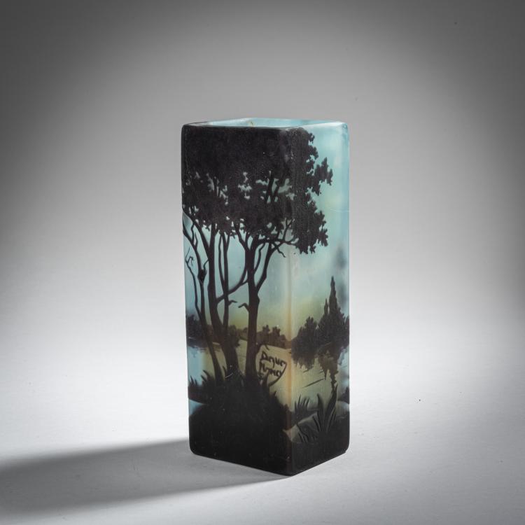 Bild 1 zu Objekt, Vase 'Paysage nocturne', 1910-15, Daum Fr&egrave;res, Nancy, 153B 142
