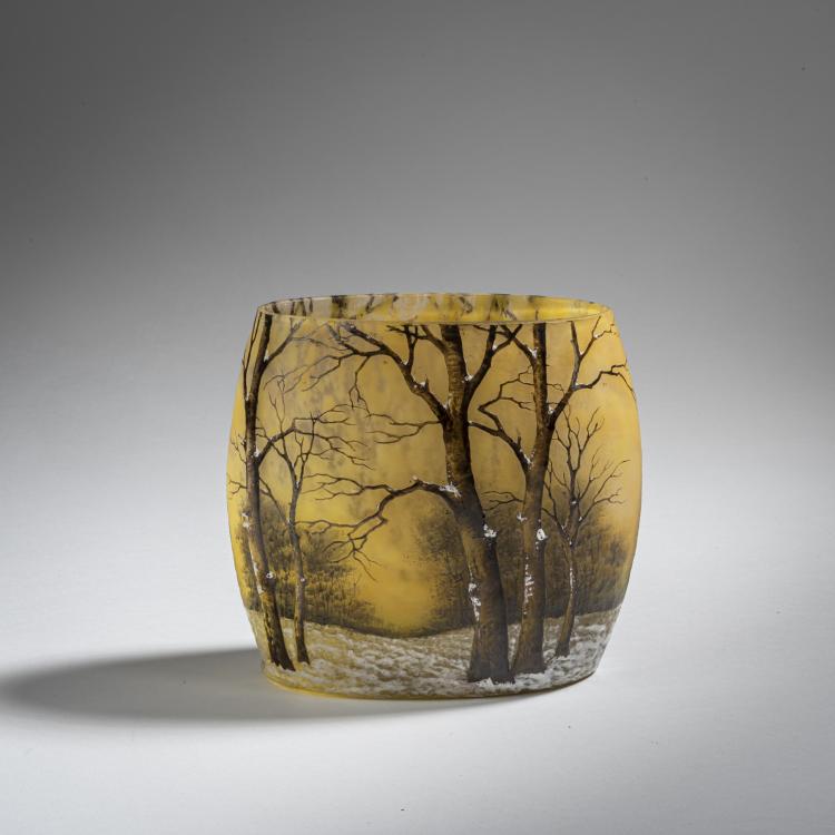 Bild 2 zu Objekt, Vase 'Cr&eacute;puscule neige' oder 'Paysage hiver', um 1906, Daum Fr&egrave;res, Nancy, 153B 129