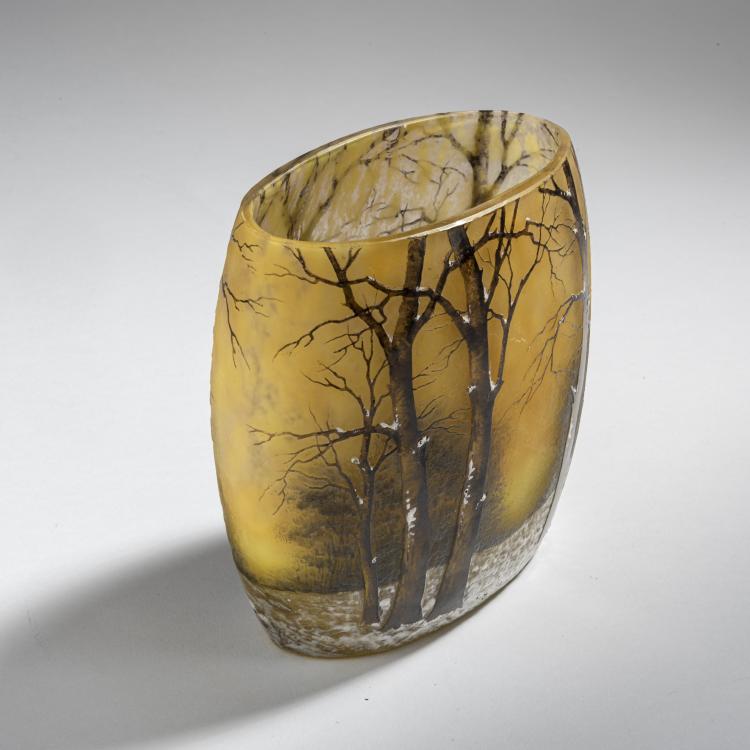 Bild 4 zu Objekt, Vase 'Cr&eacute;puscule neige' oder 'Paysage hiver', um 1906, Daum Fr&egrave;res, Nancy, 153B 129