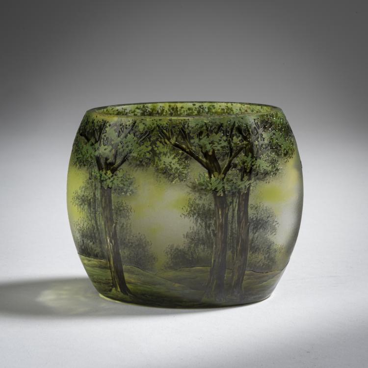Bild 1 zu Objekt, Vase 'Paysage en &eacute;t&eacute;', um 1910, Daum Fr&egrave;res, Nancy, 153B 162