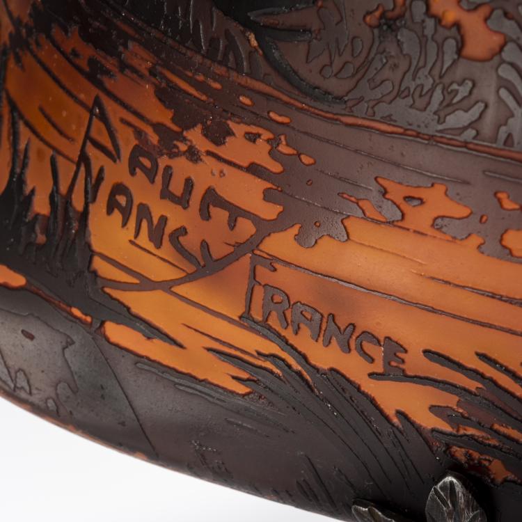 Bild 4 zu Objekt, Tischleuchte 'Paysage &agrave; l'aube', um 1910, Daum Fr&egrave;res, Nancy, 153B 163