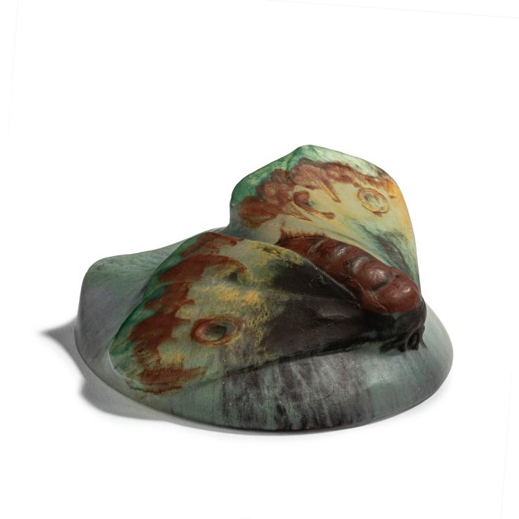 Hauptbild zu Objekt, Briefbeschwerer 'Papillon de Nuit', um 1910, Amalric Walter, Daum Fr&egrave;res, Nancy, 153B 164