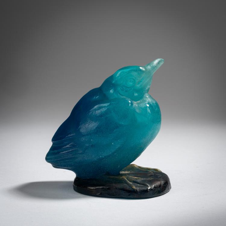 Hauptbild zu Objekt, Briefbeschwerer 'Jeune Moineau', 1920er Jahre, Walter, Amalric, Nancy, 153B 332