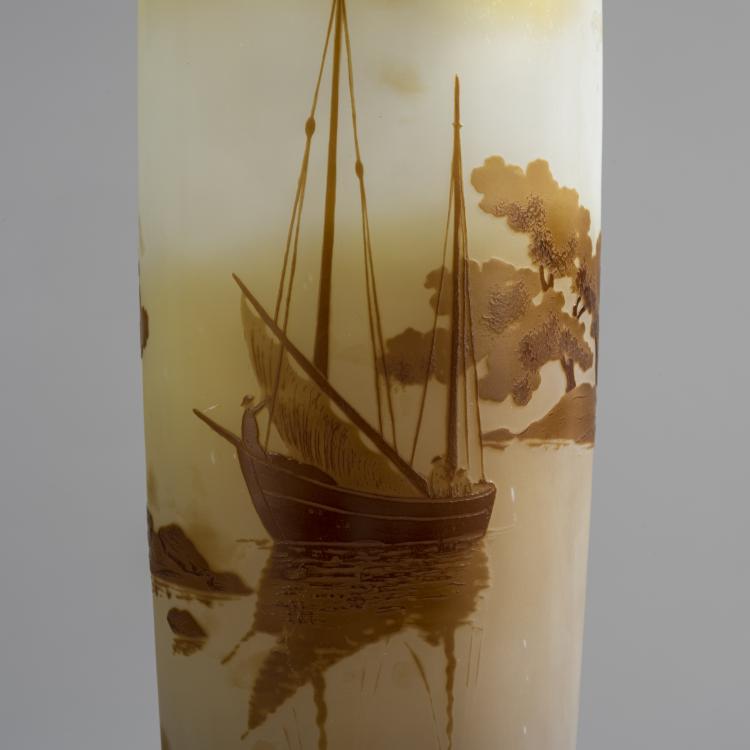 Bild 3 zu Objekt, Vase 'Paysage, voiliers', 1905-08, Gall&eacute;, Etablissements, Nancy, 153B 217
