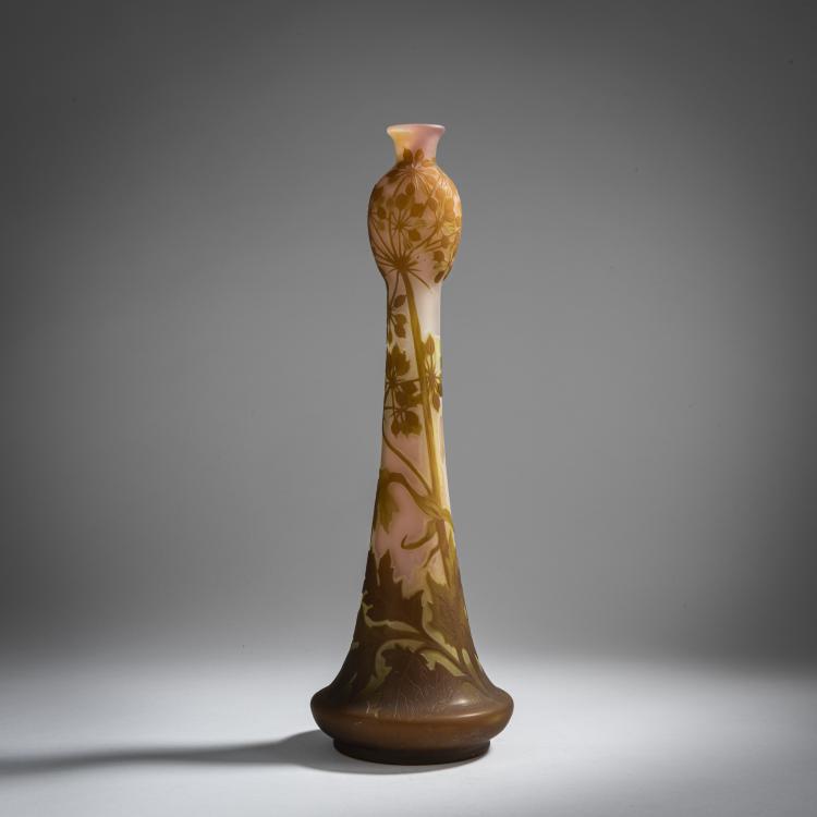 Bild 2 zu Objekt, Hohe Vase 'Ombelles', 1905-08, Gall&eacute;, Etablissements, Nancy, 153B 218