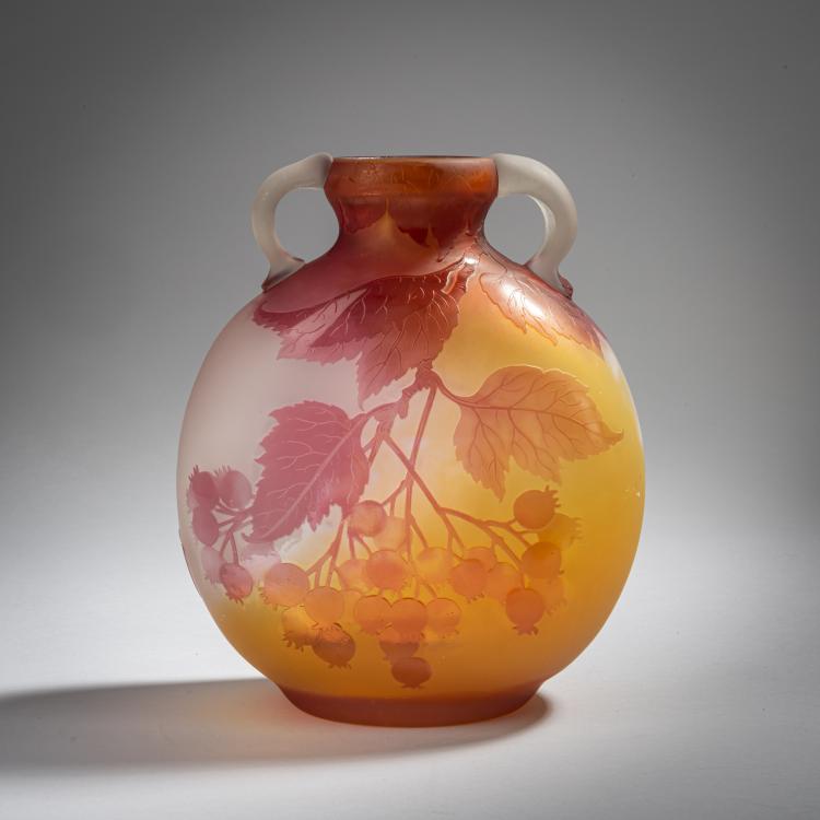 Bild 1 zu Objekt, Henkelvase 'Groseilles', 1905-08, Gall&eacute;, Etablissements, Nancy, 153B 219