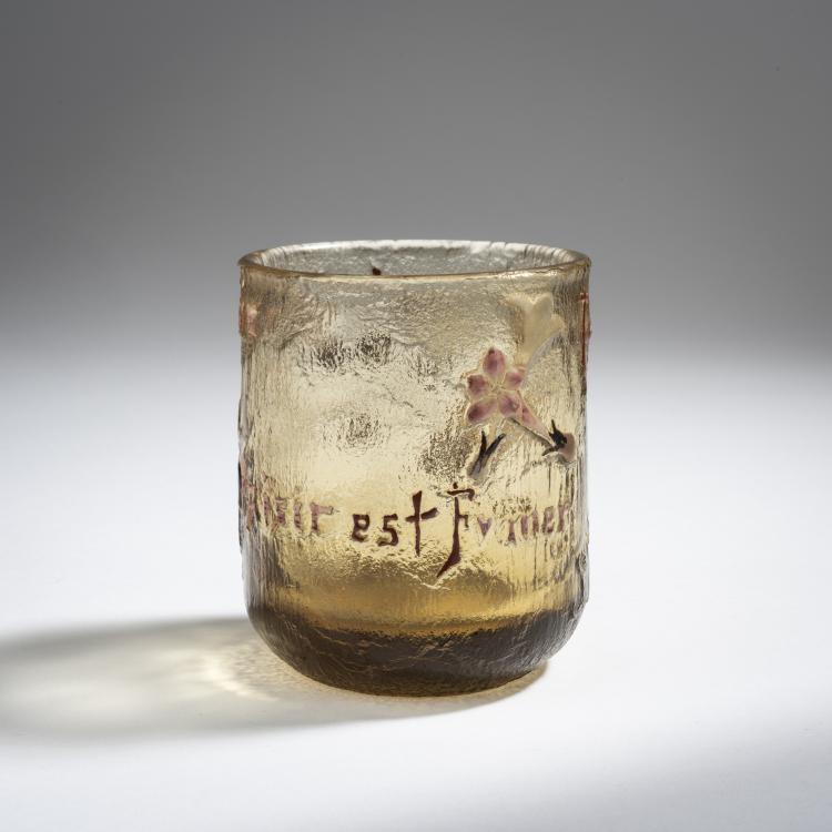 Hauptbild zu Objekt, Vase 'Fumer est plaisir, Plaisir est fum&eacute;e', um 1900, Emile Gall&eacute;, Gall&eacute;, Emile, Nancy, 153B 207