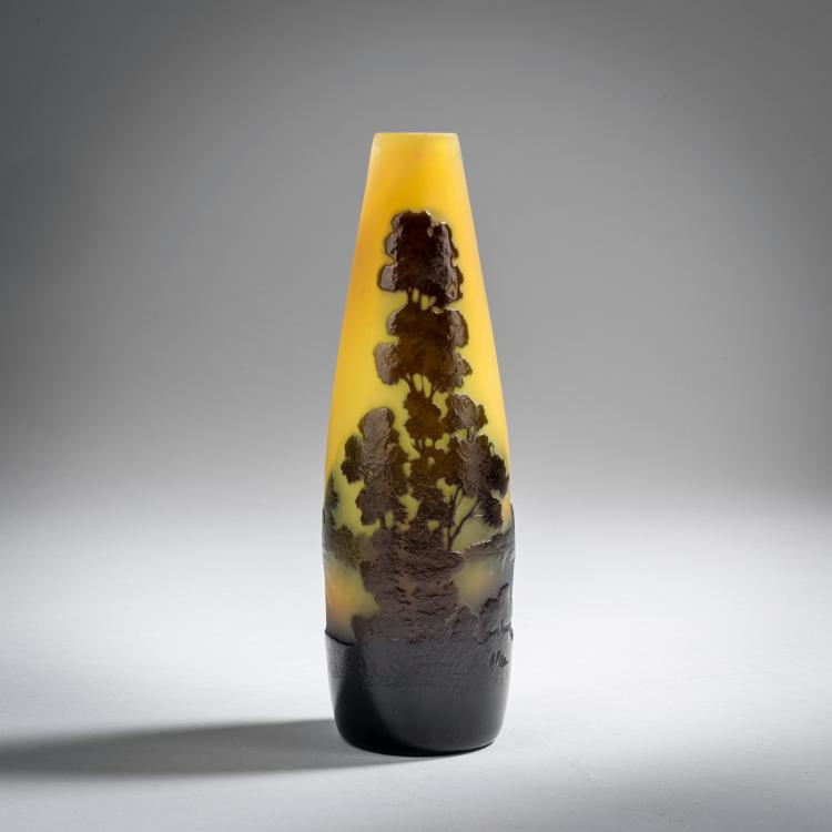 Hauptbild zu Objekt, Vase 'Paysage lacustre', 1908-14, Gall&eacute;, Etablissements, Nancy, 153B 237