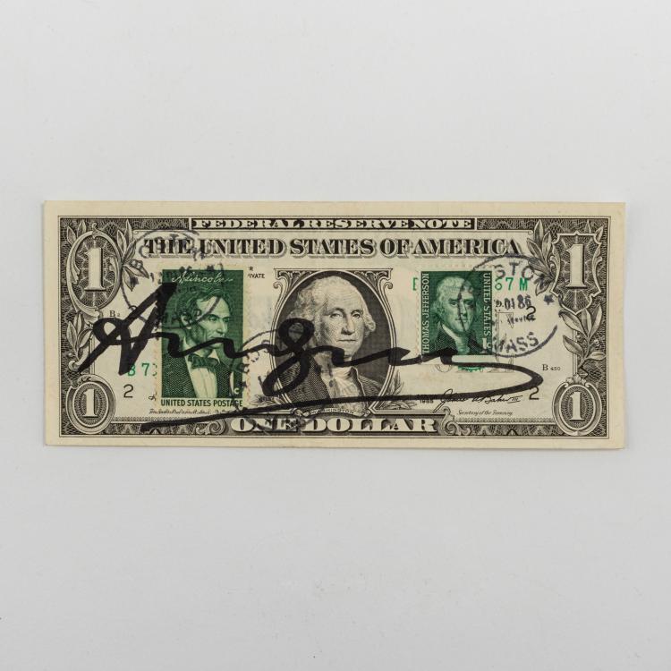 Hauptbild zu Objekt, 'One Dollar Note', 1985 (Series), 1986 (Postmark), Andy Warhol, 154D 568