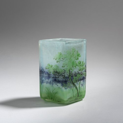 Small vase 'Paysage lacustre', c. 1910