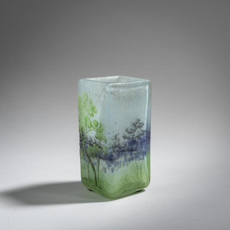 Bild 3 zu Objekt, Kleine Vase 'Paysage lacustre', um 1910, Daum Fr&egrave;res, Nancy, 153B 166