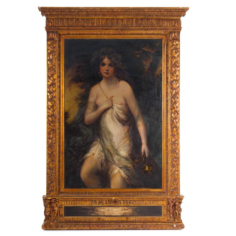 Hauptbild zu Objekt, Untitled (Kornelia, daughter of the painter?), Around 1900, K&aacute;roly Lotz (attributed), 153C 798