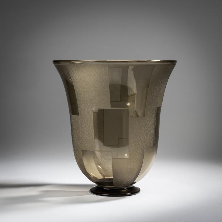 Hauptbild zu Objekt, Vase, um 1930, Daum Fr&egrave;res, Nancy, 153B 193