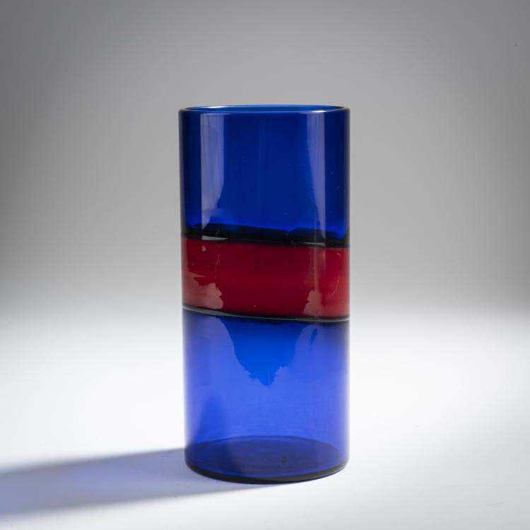 Hauptbild zu Objekt, Vase 'A fasce orizzontale', um 1958, Fulvio Bianconi, Venini & C., Murano, 155C 791