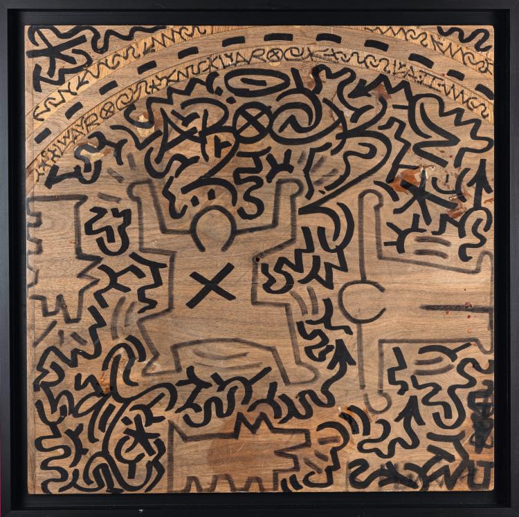 Hauptbild zu Objekt, 'Dancing Man', 1980s, Keith Haring (attributed),Angel Ortiz (LA II) (attributed), 154D 449