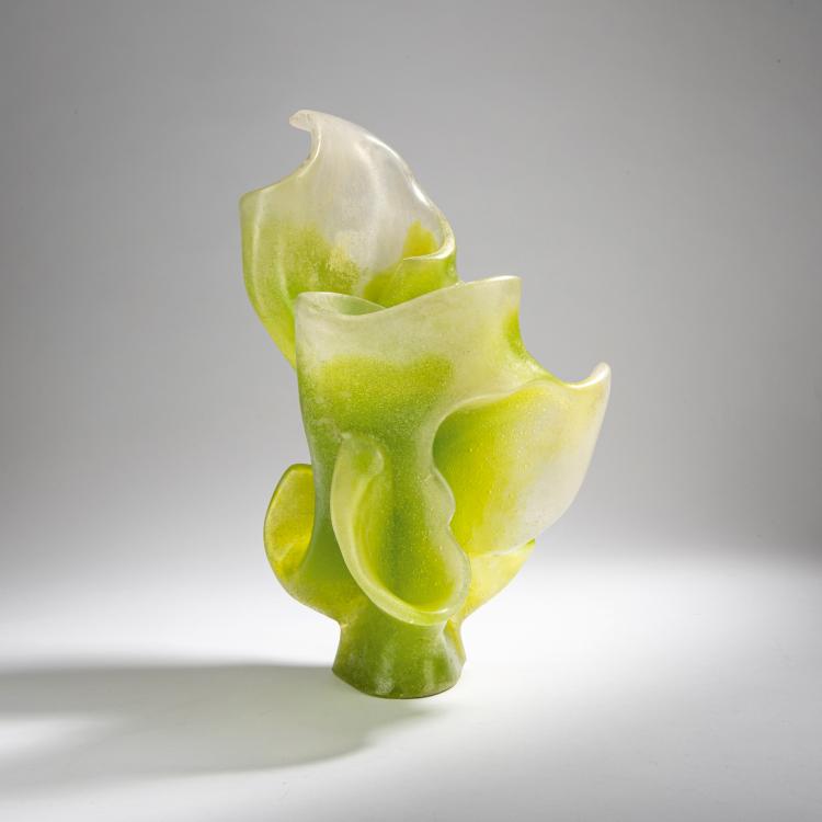 Hauptbild zu Objekt, Untitled (sculptural vase in the shape of a flower), probably 1970s, Salvador Dal&iacute;, Daum, Nancy, Frankreich, 154D 434