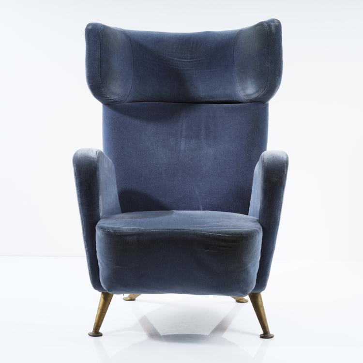 Bild 1 zu Objekt, 'ETR 300 Settebello' armchair, c. 1952, Gio Ponti,Giulio Minoletti, Breda, Pistoia, 154A 94