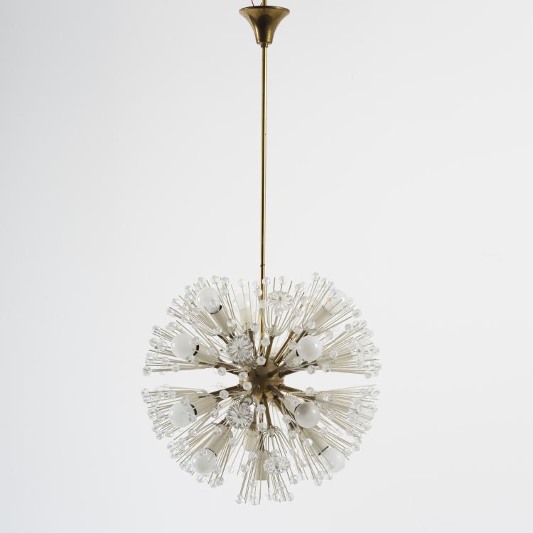 Hauptbild zu Objekt, Ceiling light, c. 1955, Emil Stejnar, Nikoll, A. Rupert, Wien (zugeschrieben), 155B 449
