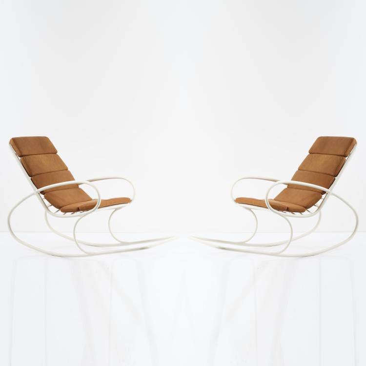 Hauptbild zu Objekt, Zwei Schaukelst&uuml;hle, 1970er Jahre, Frankreich, 155B 547