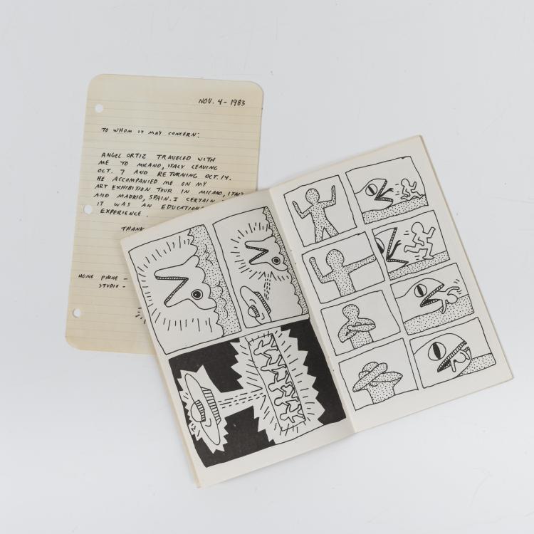 Bild 2 zu Objekt, Autograph: 'To whom it may concern' (Bescheinigung f&uuml;r Angel Ortiz), 4. November 1983, Keith Haring, 154D 452