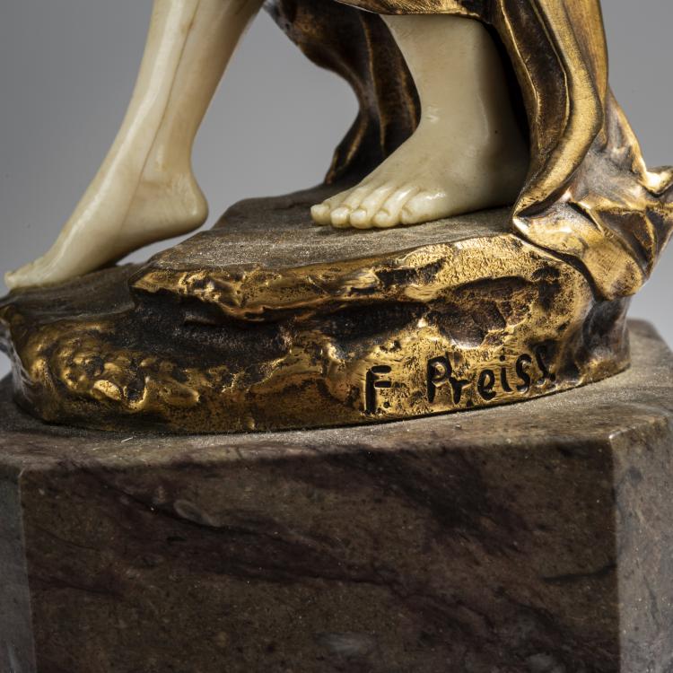 Bild 7 zu Objekt, 'Griechin mit Fackel', um 1920, Ferdinand Preiss, 153C 455