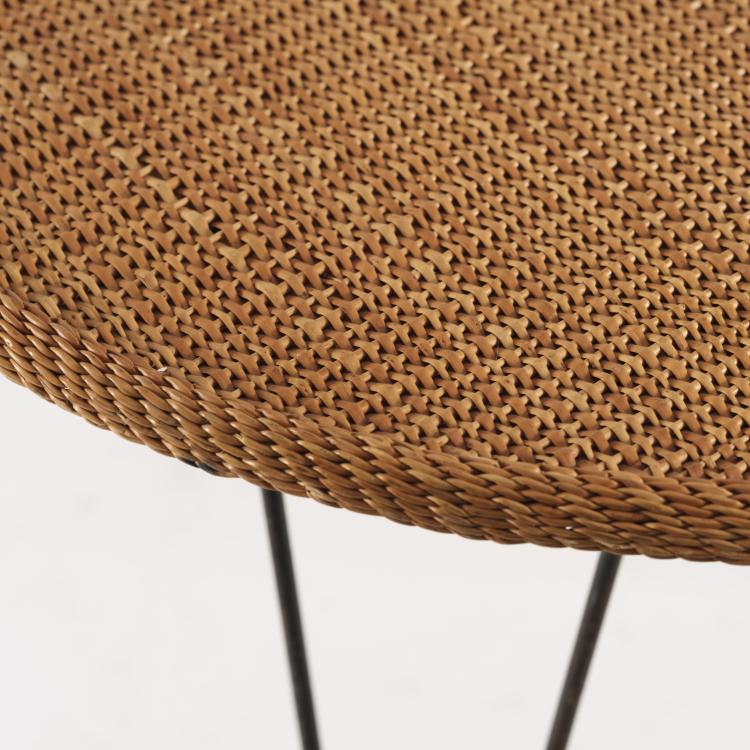 Bild 5 zu Objekt, Korbtisch mit drei St&uuml;hlen, um 1950, NKs Verkst&auml;der, Nyk&ouml;ping (zugeschrieben), 155B 402