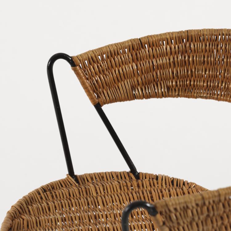 Bild 9 zu Objekt, Korbtisch mit drei St&uuml;hlen, um 1950, NKs Verkst&auml;der, Nyk&ouml;ping (zugeschrieben), 155B 402