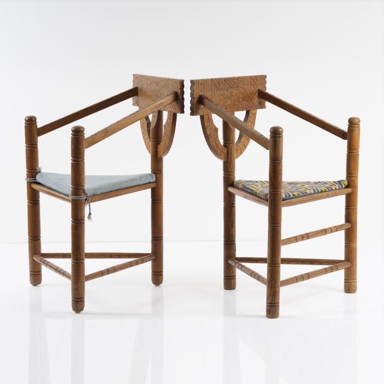 Bild 2 zu Objekt, Zwei Armlehnst&uuml;hle 'Munk', 1930/40er Jahre, Schweden, 155B 281