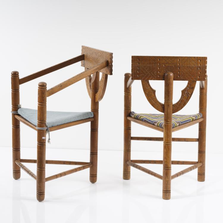 Bild 3 zu Objekt, Zwei Armlehnst&uuml;hle 'Munk', 1930/40er Jahre, Schweden, 155B 281