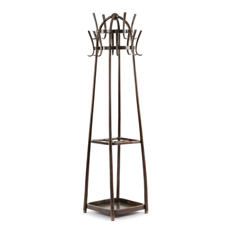 Hauptbild zu Objekt, Standing coat rack, c. 1900, Kohn, J. & J., Wien, 153C 777