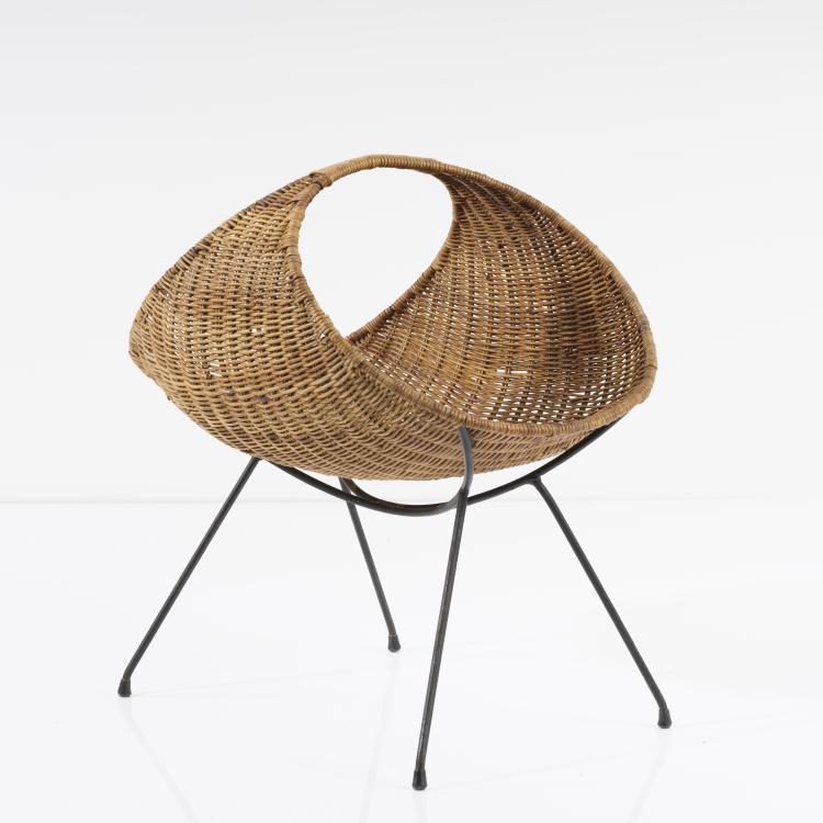 Hauptbild zu Objekt, Newspaper basket, 1950s, Italien, 155A 34