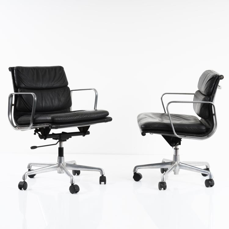 Hauptbild zu Objekt, Two 'Soft Pad Group' desk chairs, 1969, Charles Eames,Ray Eames, ICF Cadsana f&uuml;r Miller, Herman, Zeeland, 155B 542