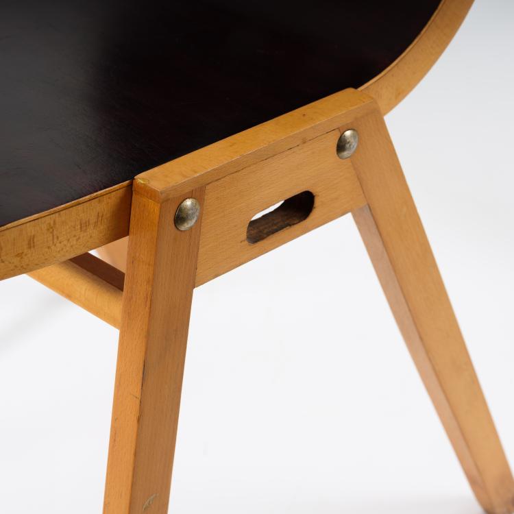 Bild 1 zu Objekt, 'Stadthallenstuhl - 3-4-3', 1951, Roland Rainer, E. & A. Pollak, Wien, 155B 416