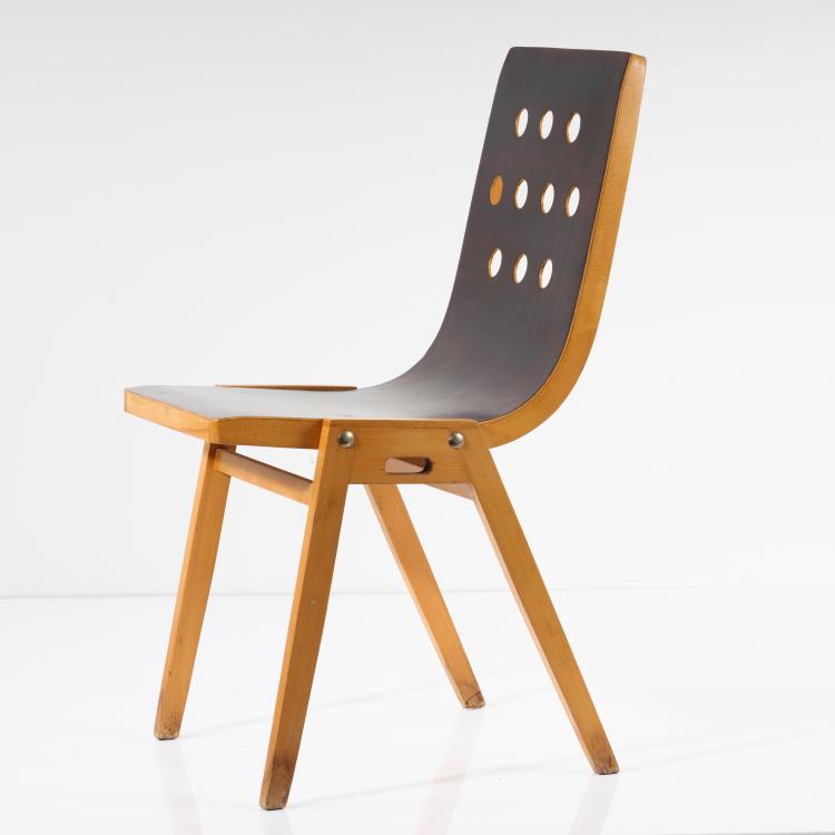 Bild 6 zu Objekt, 'Stadthallenstuhl - 3-4-3', 1951, Roland Rainer, E. & A. Pollak, Wien, 155B 416