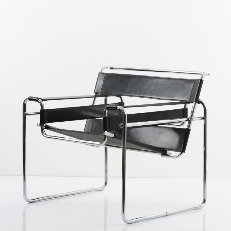 Hauptbild zu Objekt, Armlehnsessel 'B3' - 'Wassily', 1925, Marcel Breuer, Gavina, Mailand, 155B 260