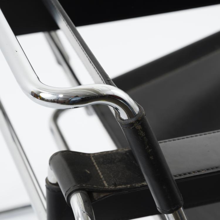 Bild 1 zu Objekt, Armlehnsessel 'B3' - 'Wassily', 1925, Marcel Breuer, Gavina, Mailand, 155B 260