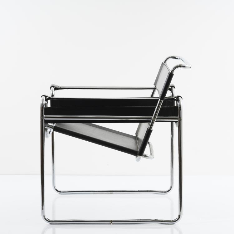 Bild 2 zu Objekt, Armlehnsessel 'B3' - 'Wassily', 1925, Marcel Breuer, Gavina, Mailand, 155B 260