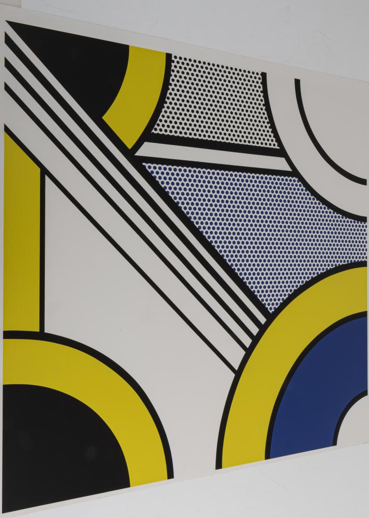 Bild 3 zu Objekt, Poster 'Modular Painting with four Panels No 1', 1995, Roy Lichtenstein, Pub. by Universal prints, Verlag und Handel GmbH Hamburg, 154D 484