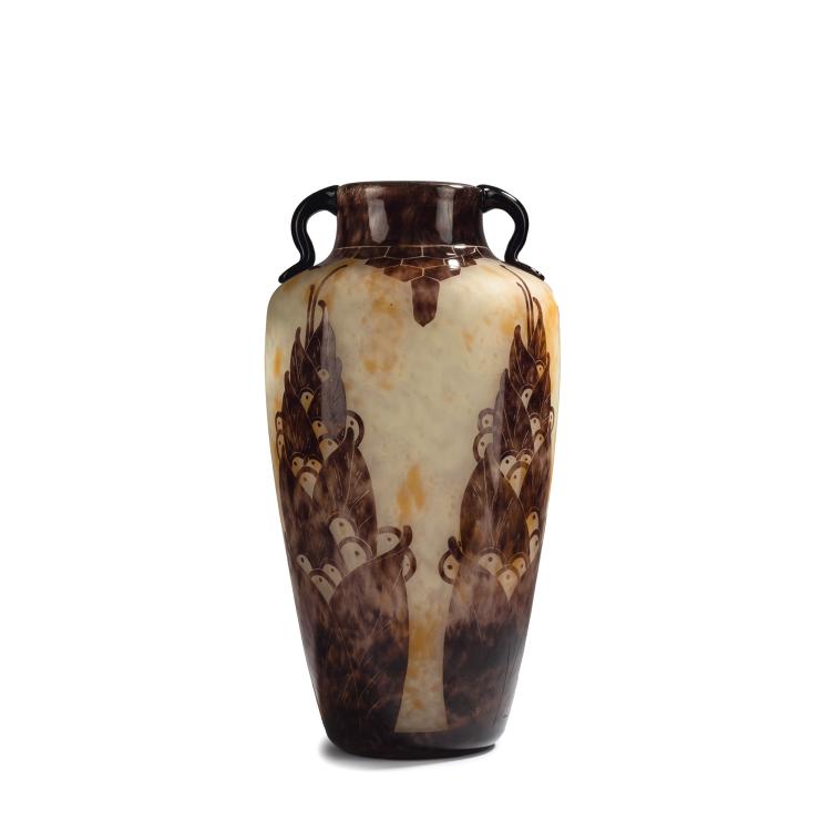 Hauptbild zu Objekt, Henkelvase 'Lauriers', 1924-27, Schneider, Epinay-sur-Seine, 153B 309