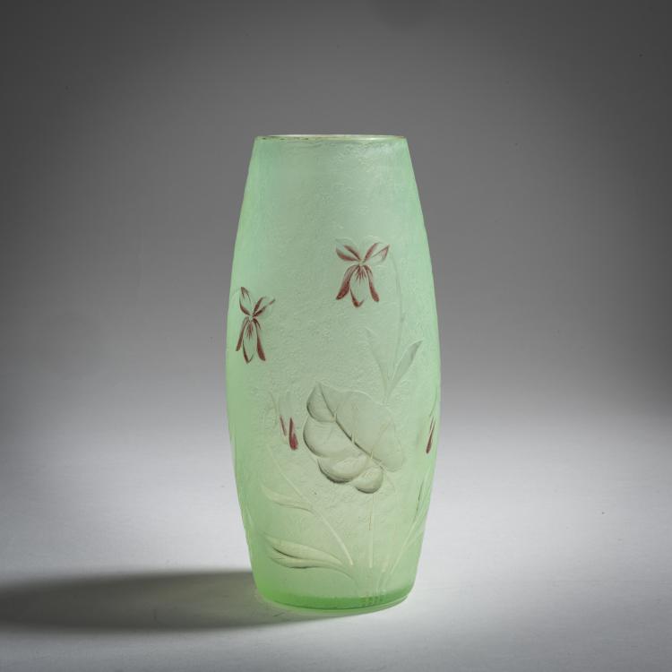 Bild 1 zu Objekt, Vase 'Violettes', 1895-1900, Daum Fr&egrave;res, Nancy, 153B 90