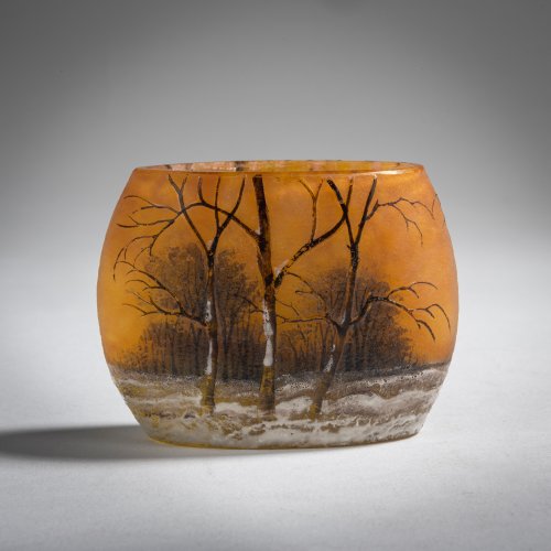 Miniature vase 'Crépuscule neige' or 'Paysage hiver', c. 1906