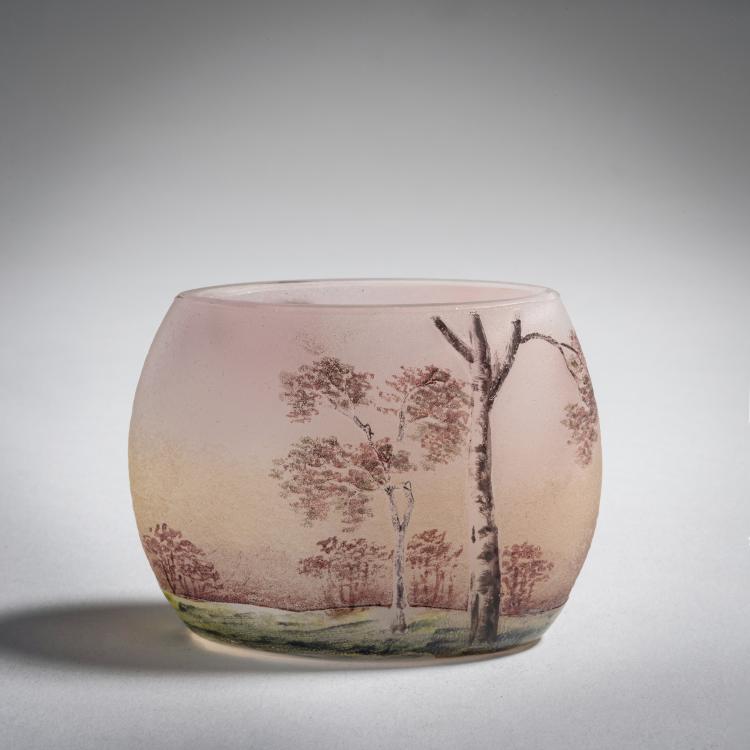 Hauptbild zu Objekt, Vase 'Paysage mauve', 1907, Daum Fr&egrave;res, Nancy, 153B 136