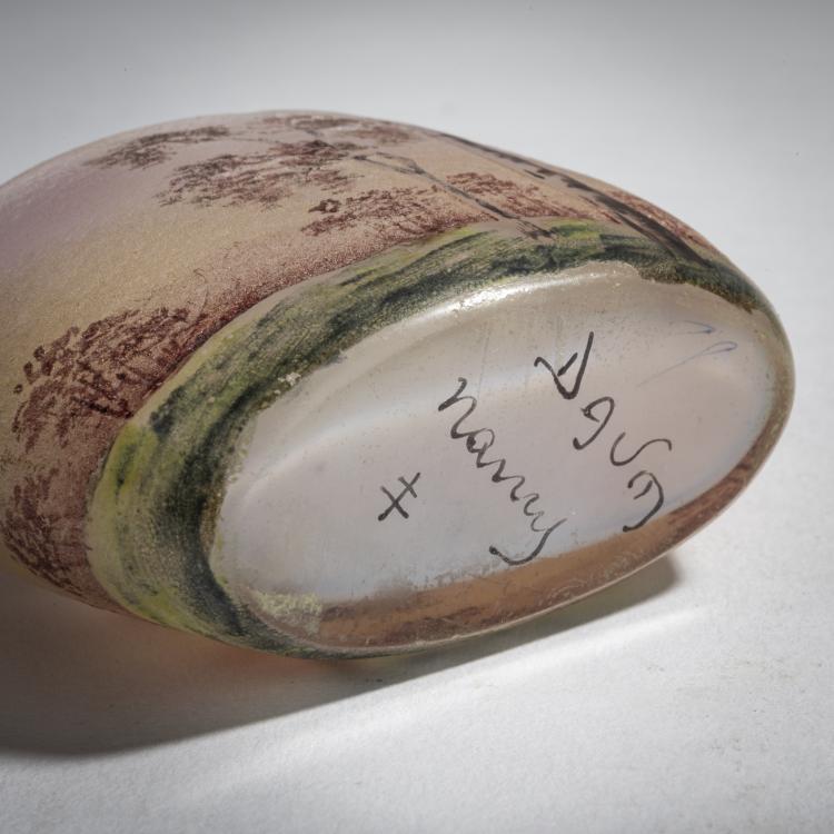 Bild 3 zu Objekt, Vase 'Paysage mauve', 1907, Daum Fr&egrave;res, Nancy, 153B 136